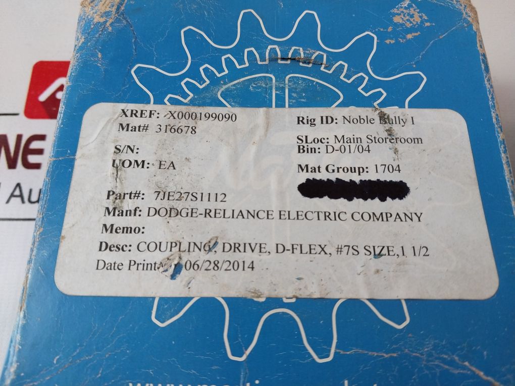 Martin 7S 1 1/2 Quadra-flex Coupling Flange 7Je27S1112