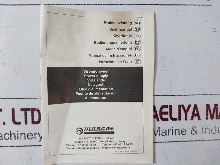 Mascot 8921 Power Supply Unit
