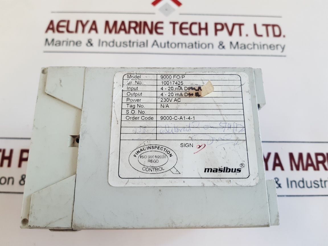 Masibus 9000 Isolated Converters 9000 Fo/P