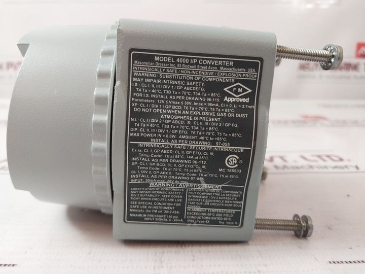 Masoneilan 4000 Converter Module