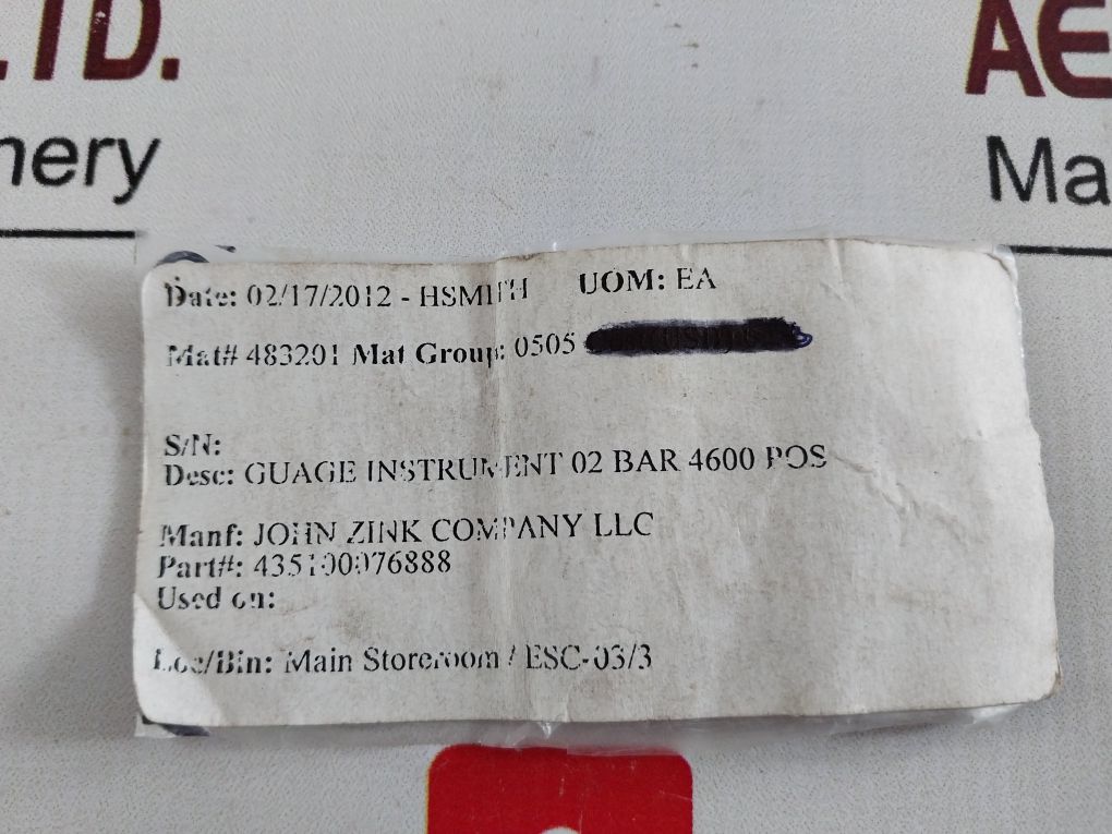 Masoneilan Mm 435100.076 Pressure Gauge