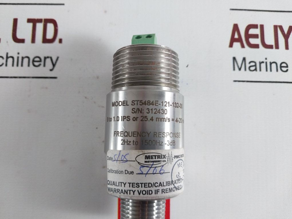 Matrix St5484E-121-132-00 Seismic Vibration Transmitter 0 To 1.0 Ips