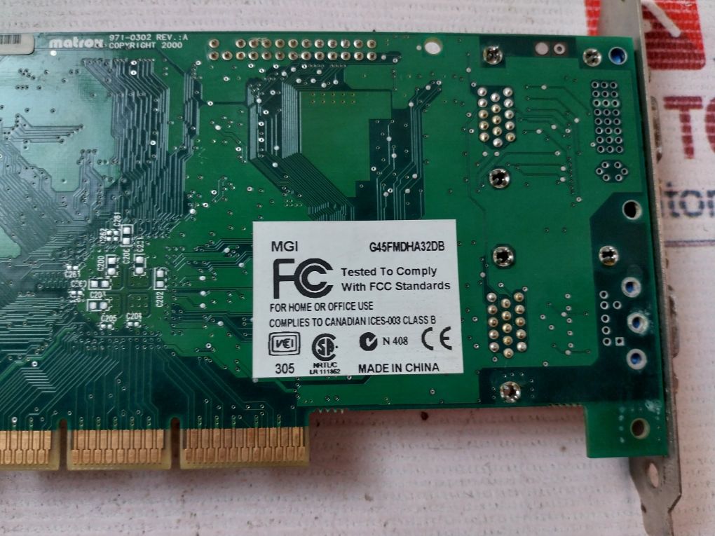 Matrox 971-0302 Dual Vga Agp Video Card