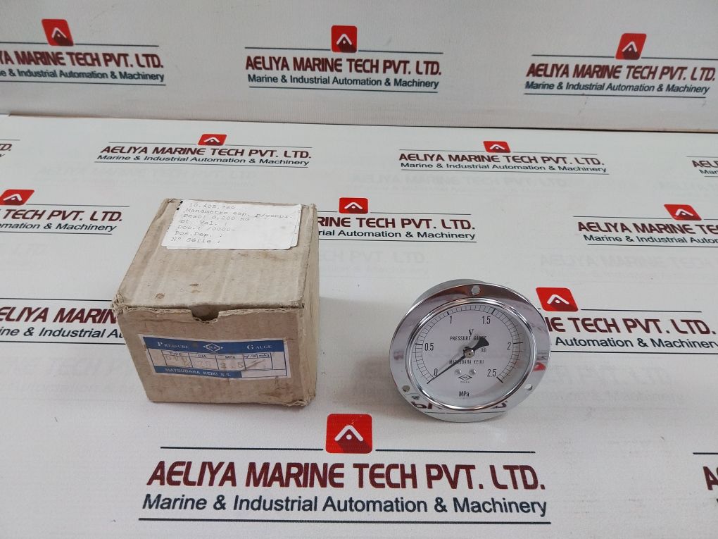 Matsubara Keiki 0-2.5 Mpa Pressure Gauge Dvu7/16
