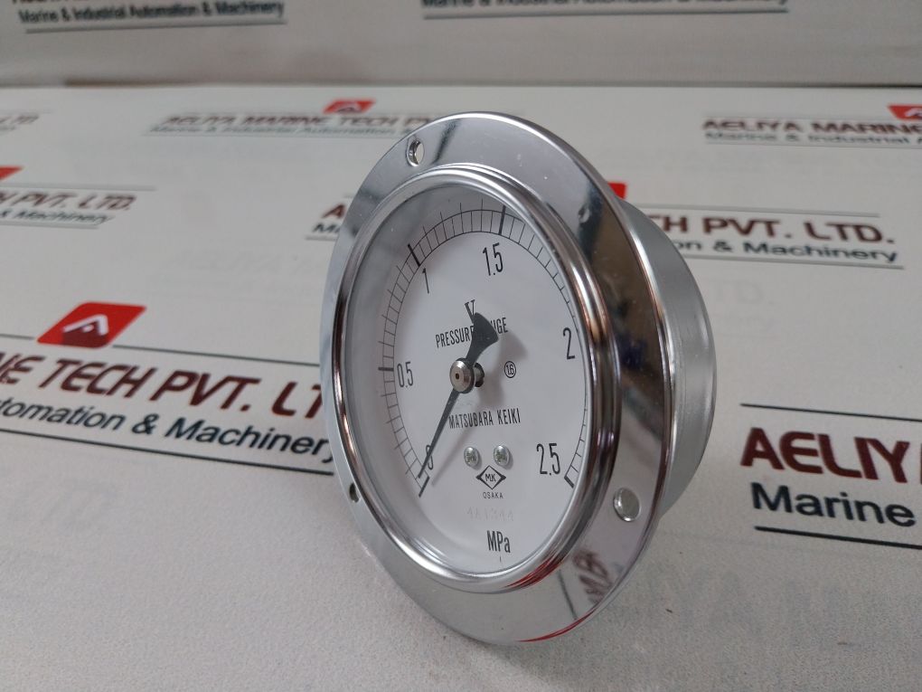 Matsubara Keiki 0-2.5 Mpa Pressure Gauge Dvu7/16