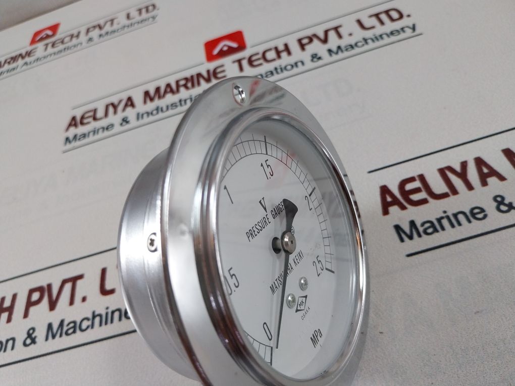 Matsubara Keiki 0-2.5 Mpa Pressure Gauge Dvu7/16