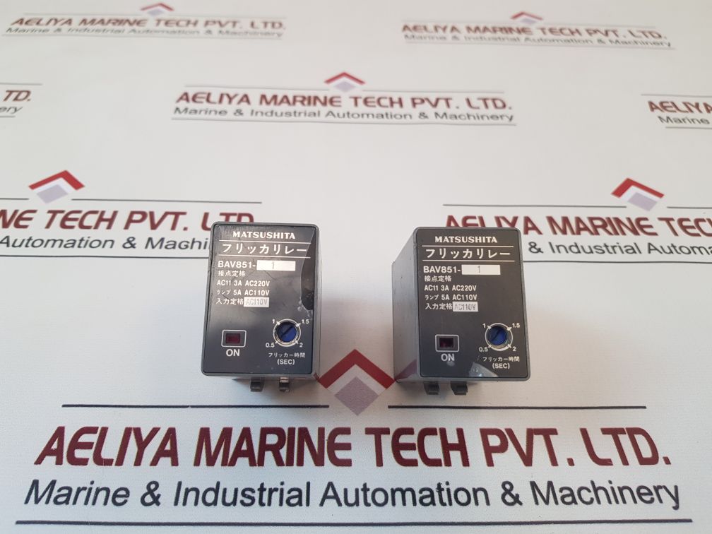 Matsushita Bav851-1 Anti Phase Detection Relay 0.5 To 2 Sec
