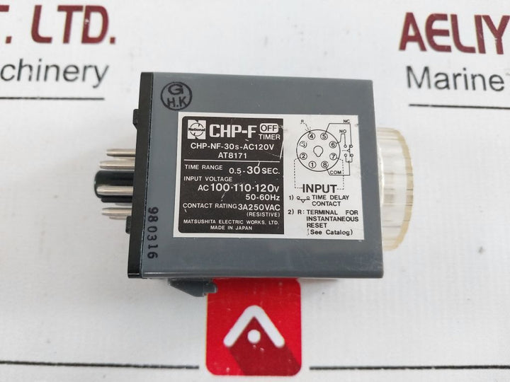 Matsushita Chp-nf-30S-ac120V Time Delay Relay