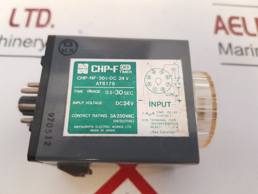 Matsushita Electric Chp-nf-30S-dc 24 V Time Delay Relay
