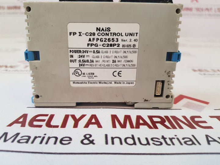 Matsushita Fpg-c28P2 Control Unit Afpg2653