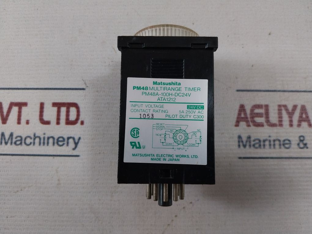 Matsushita Electric Pm48A-100H-dc24V Multirange Timer 0-100 Sec