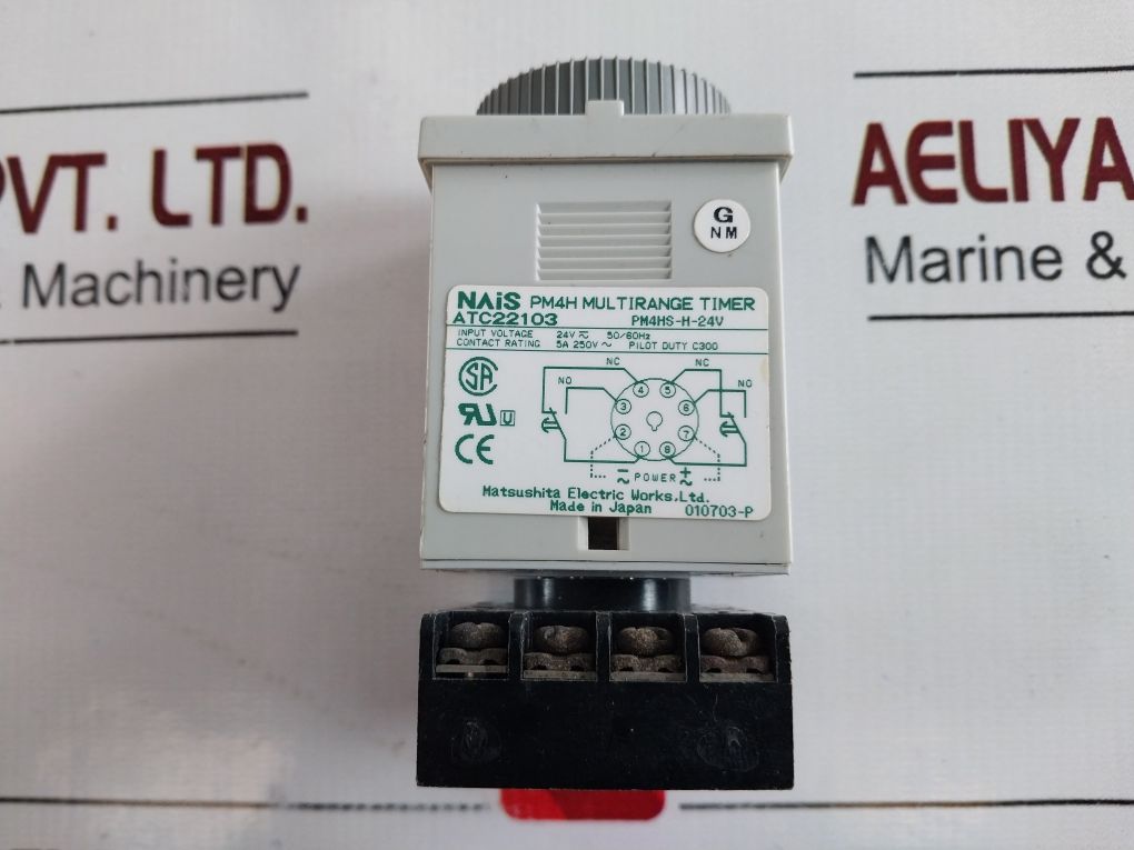 Matsushita Electric Pm4H-s Multirange Timer Pm4Hs-h-24V