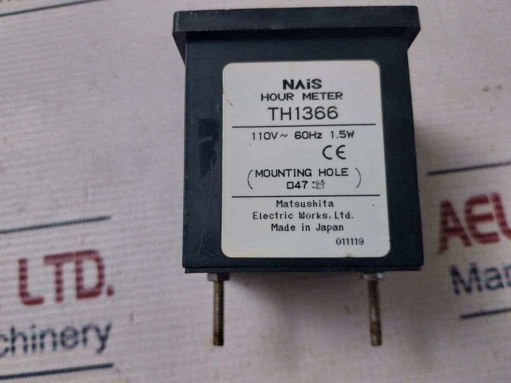 Matsushita Electric Th1366 Hour Meter