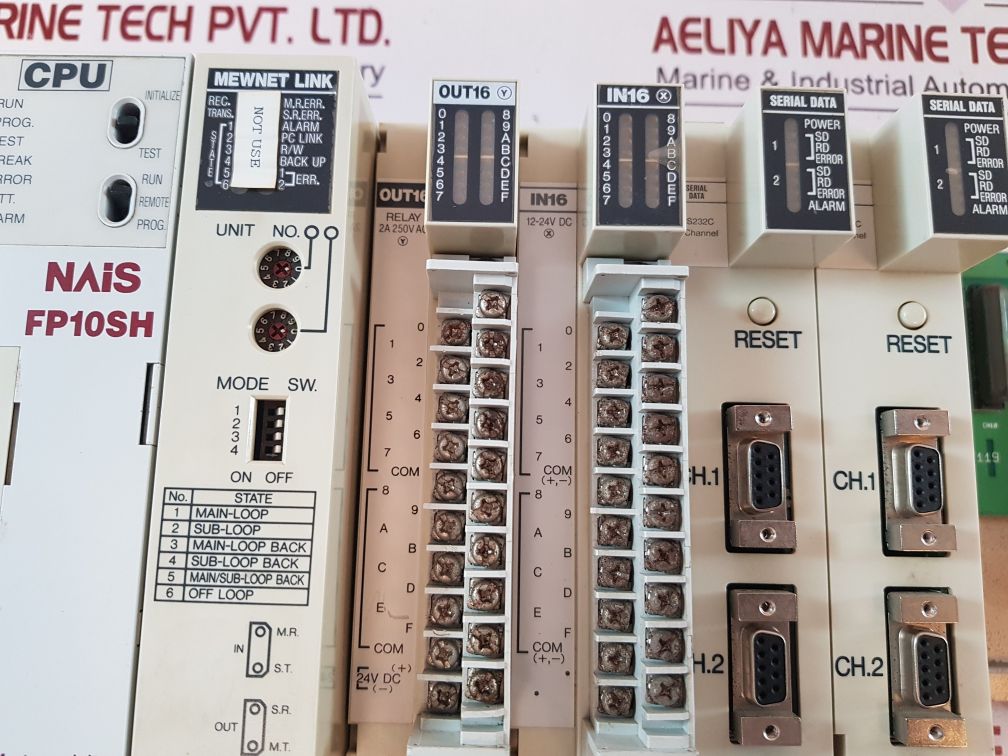 Matsushita Nais Fp10Sh Fp3 Serial Data Unit Out16 In16 Rs232C 2 Channel
