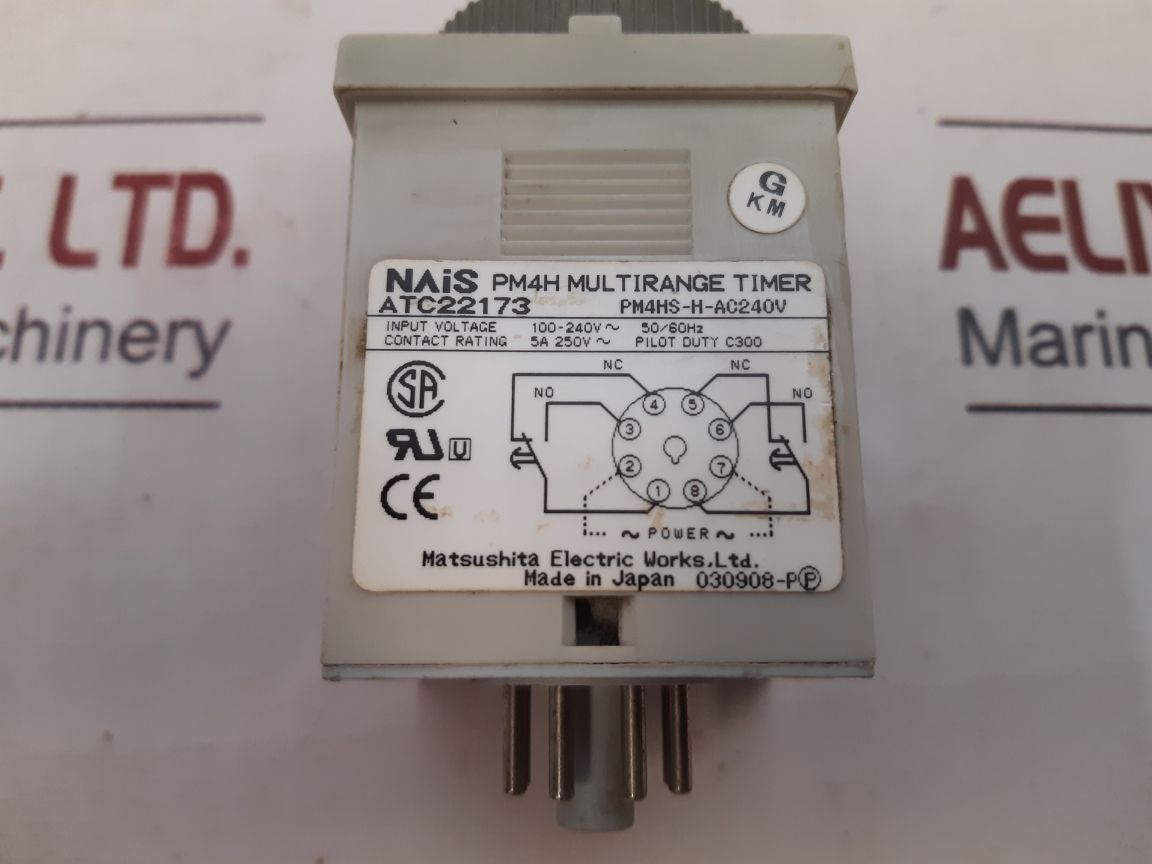 Matsushita Pm4H-s Pm4H Multirange Timer Pm4Hs-h-ac240V
