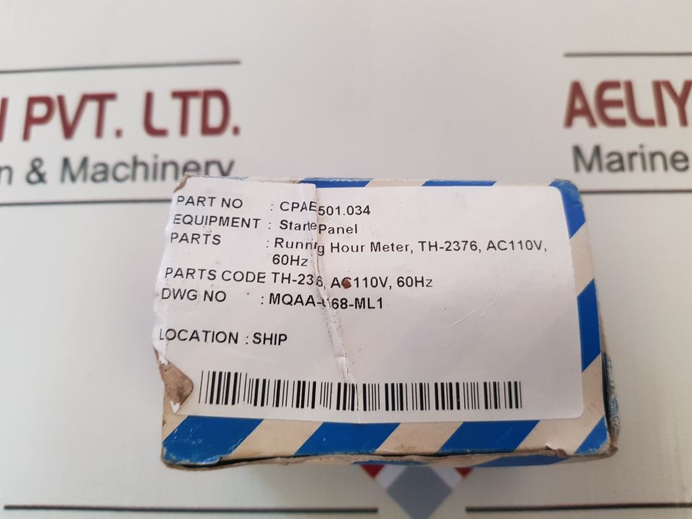 Matsushita Th2376 Hour Meter 115/120V 60 Hz 1.5W