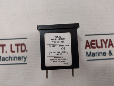 Matsushita Electric Th2376 Hour Meter 115-120V~60Hz 1.5W