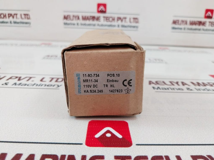 Mauell Mr11-34 Drop Indicator Relay 110V Dc