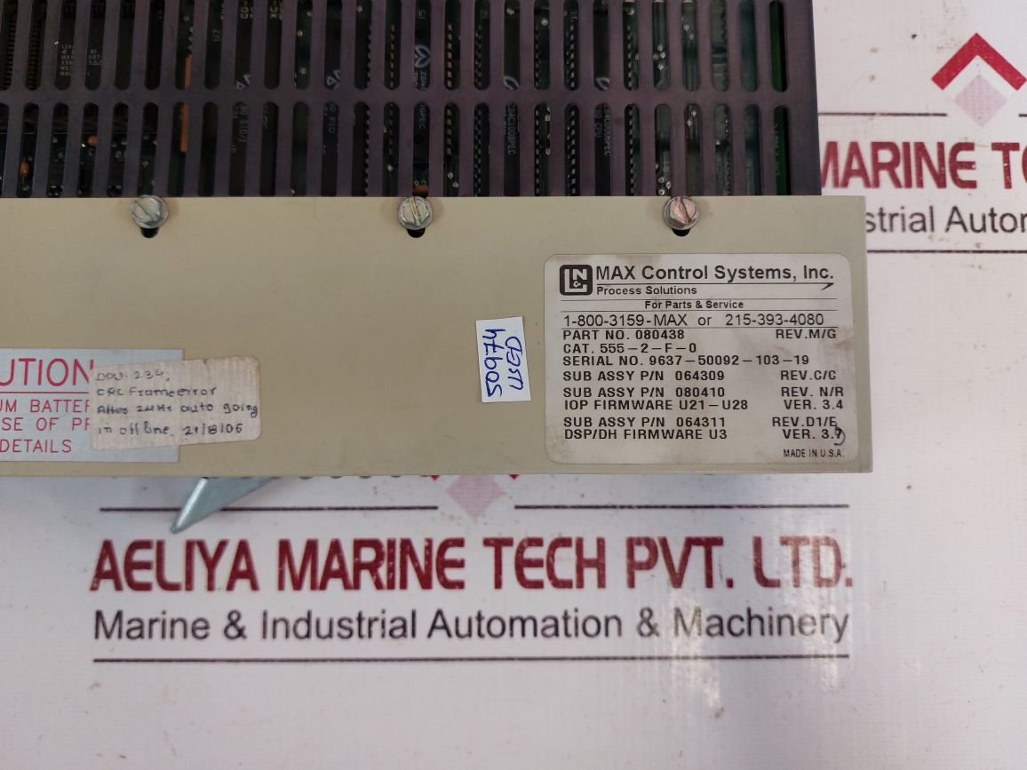 Max Control Systems 080438 Distributed Processing Unit
