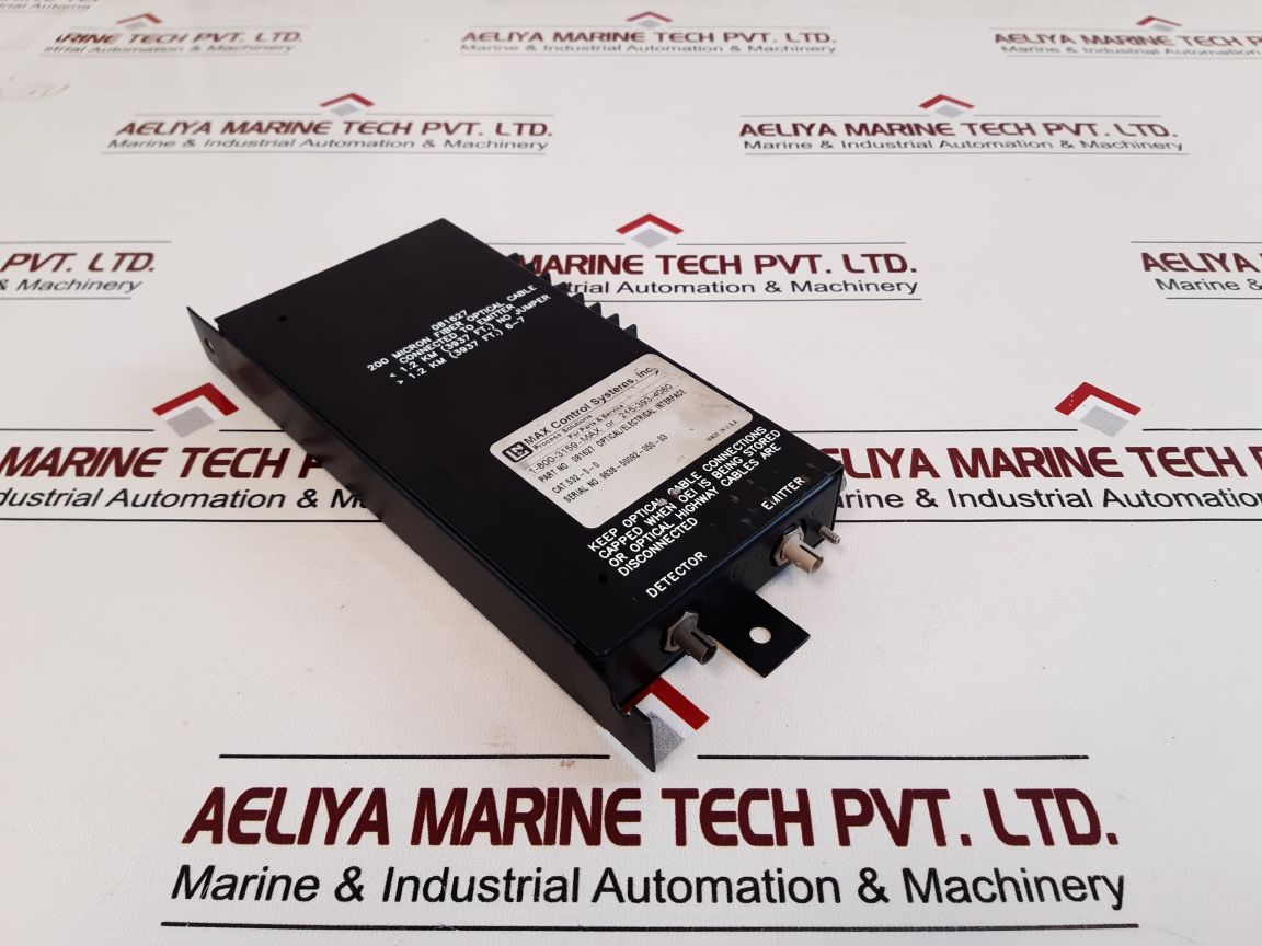 Max Control Systems 1-800-3159-max+215-393-4080 Optical/Electrical Interface