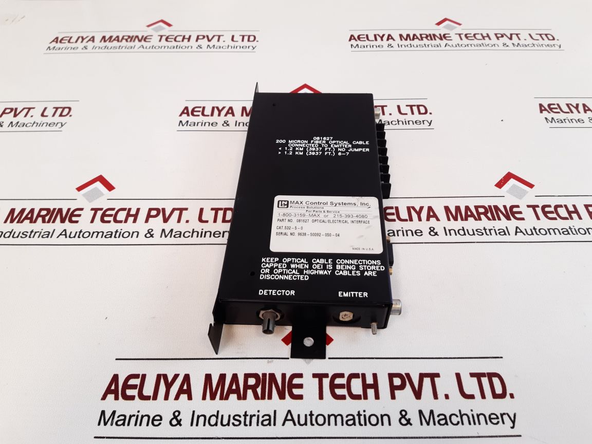 Max Control Systems 081627 Optical/Electrical Interface
