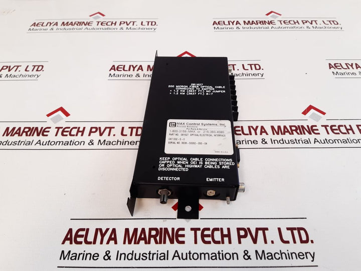 Max Control Systems 081627 Optical/Electrical Interface