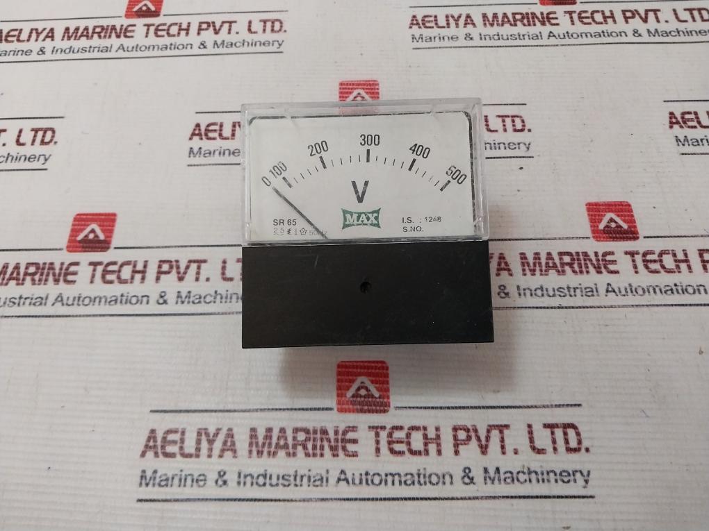 Max Sr 65, 0-500V Volt Meter 1248 50Hz