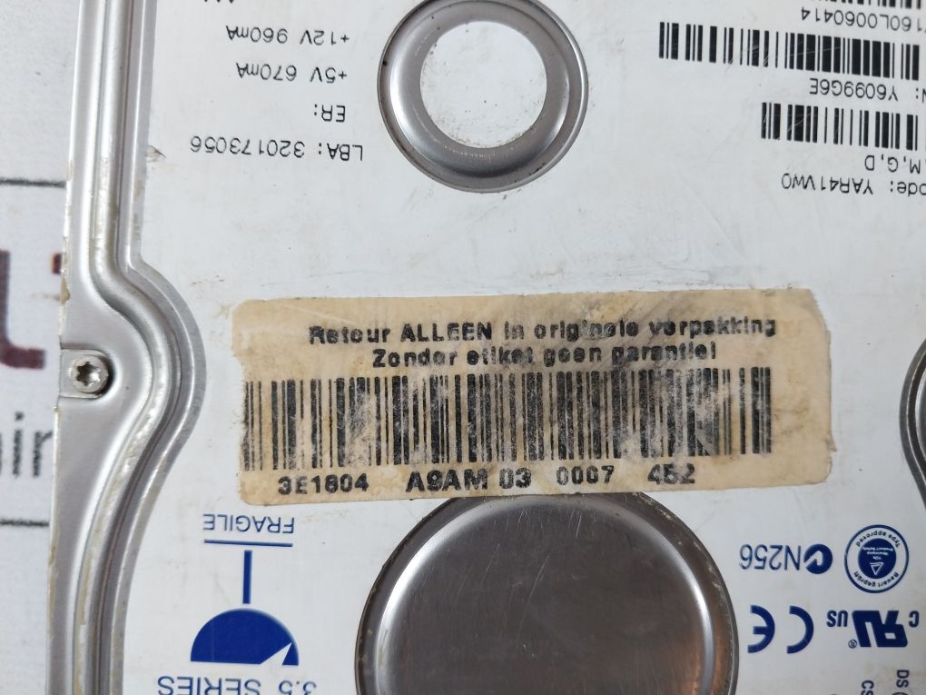 Maxtor Yar41Vw0 Diamondmax Plus 9 Hard Drive