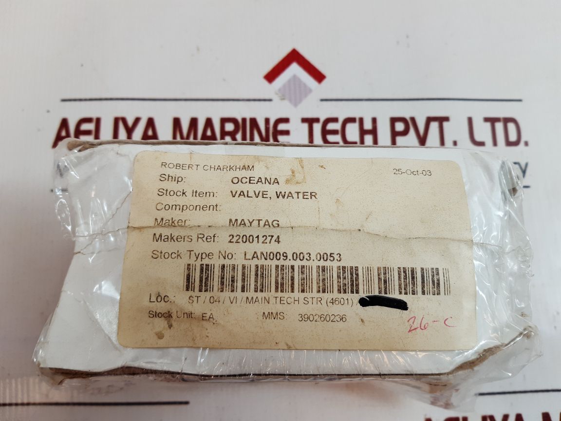 Maytag 22001274 water valve