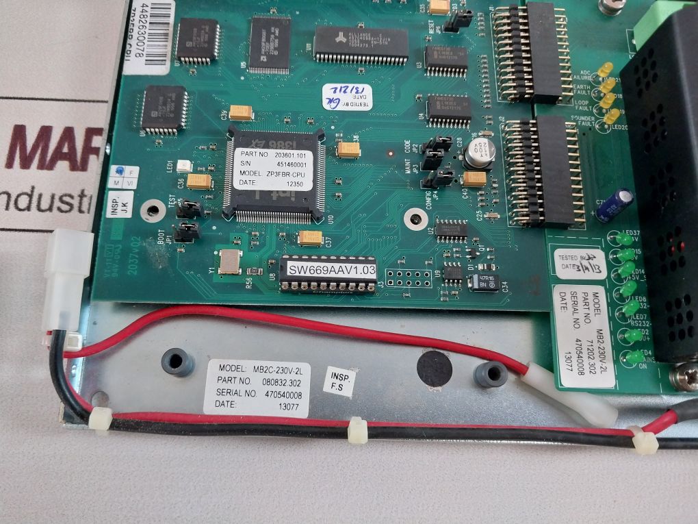 Ziton Zp3-mcb2C-230-2L Motherboard Zp3Fbr-cpu ,203601.101