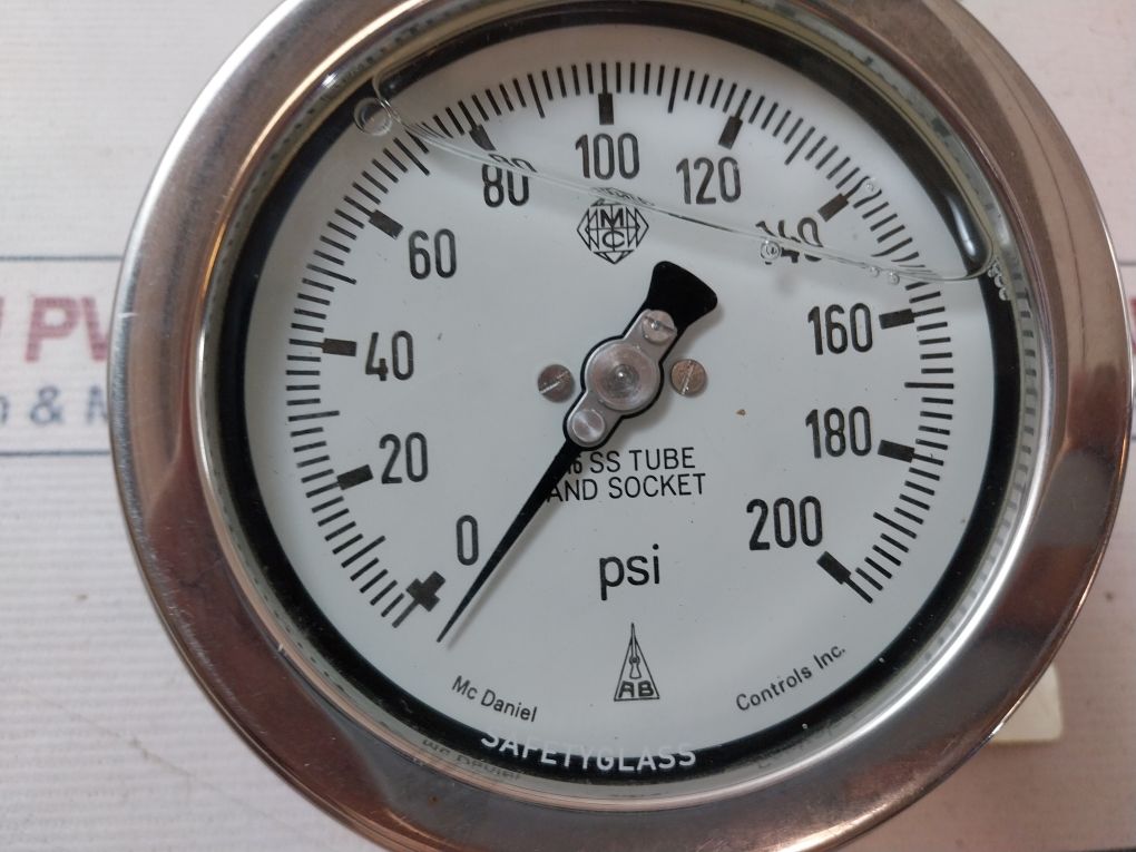 Mc Daniel 0-200 Psi Pressure Gauge