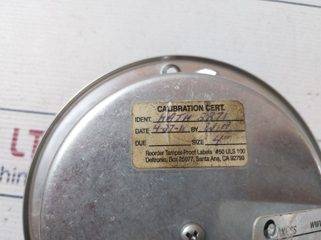 Mc Daniel 0-200 Psi Pressure Gauge