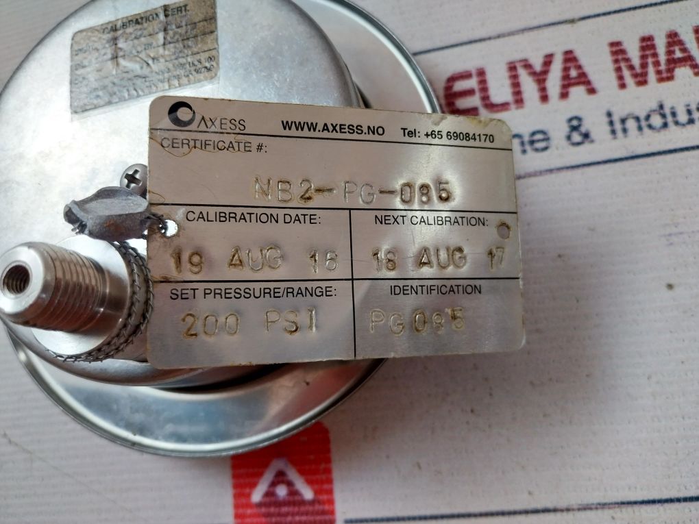 Mc Daniel 0-200 Psi Pressure Gauge