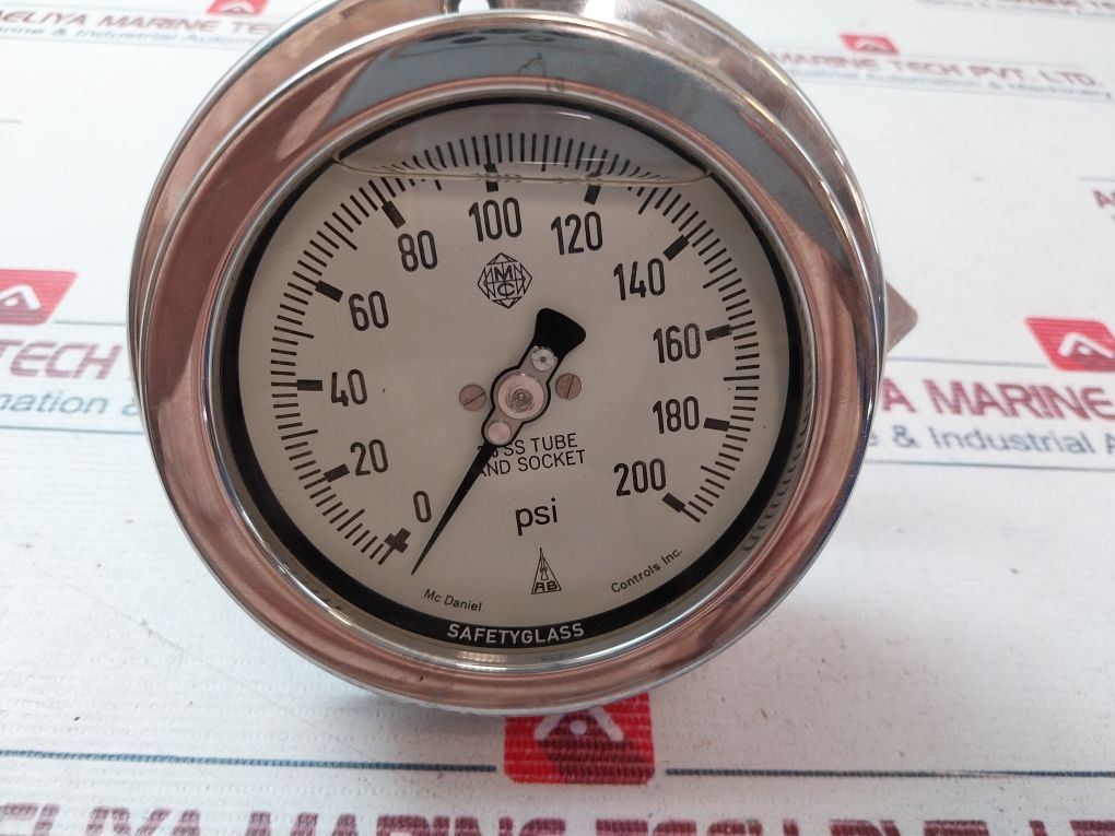 Mc Daniel 0-200 Psi Pressure Gauge