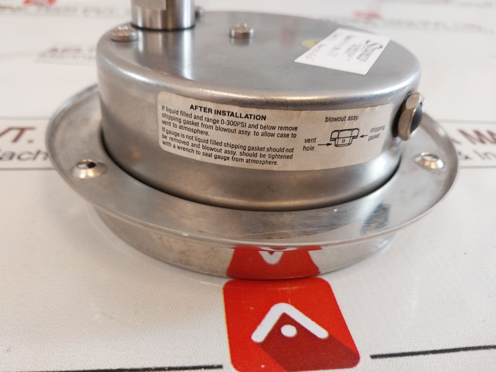Mc Daniel 316 Ss Pressure Gauge 100066-06406000 Tube And Socket 0 To 6000 Psi