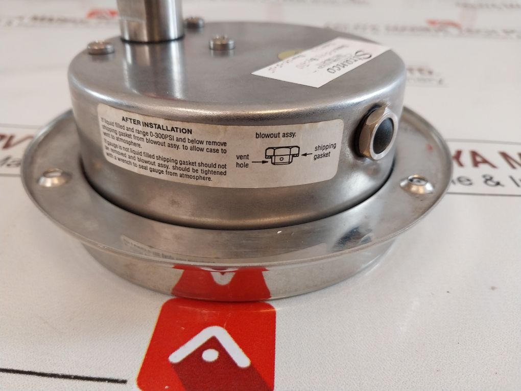Mc Daniel 316 Ss Pressure Gauge 100066-06406000 Tube And Socket 0 To 6000 Psi