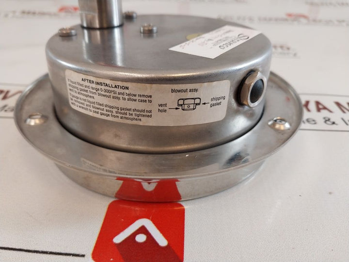Mc Daniel 316 Ss Pressure Gauge 100066-06406000 Tube And Socket 0 To 6000 Psi