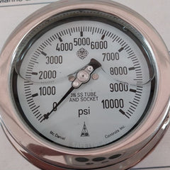 Mc Daniel Controls 0-10000 Psi Pressure Gauge