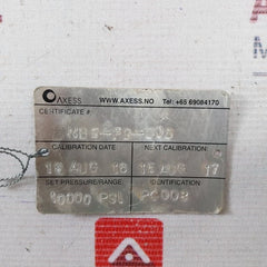 Mc Daniel Controls 0-10000 Psi Pressure Gauge 11