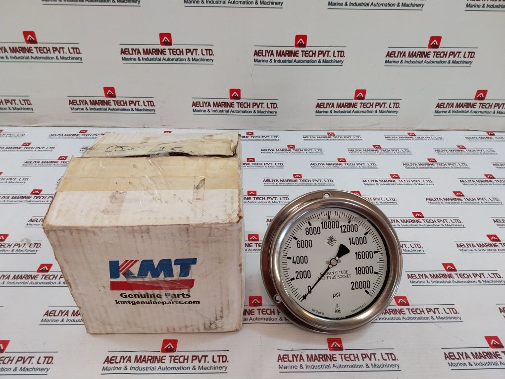 Mc Daniel Cs23025-04-b Pressure Gauge 20K Psi/Bar Panel Mount