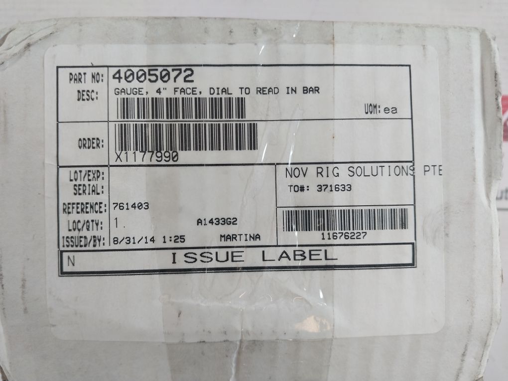 Mc Daniel Efpb Pressure Gauge 0-200 Psi 4005072