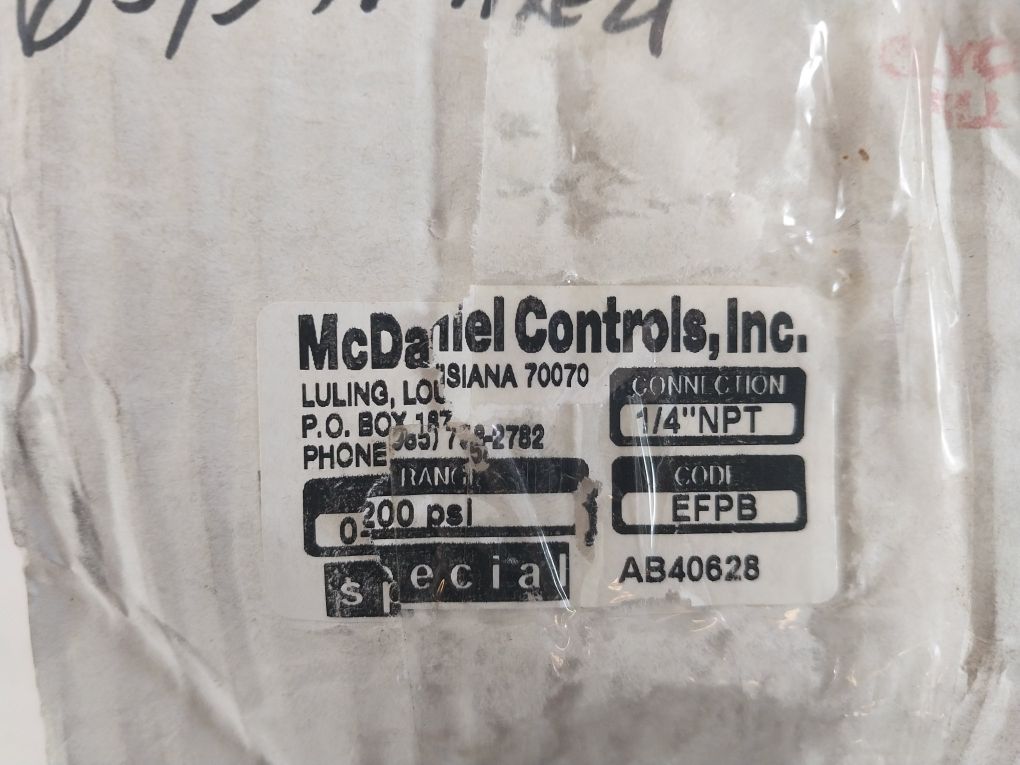 Mc Daniel Efpb Pressure Gauge 0-200 Psi 4005072