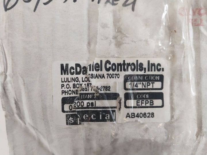Mc Daniel Efpb Pressure Gauge 0-200 Psi 4005072