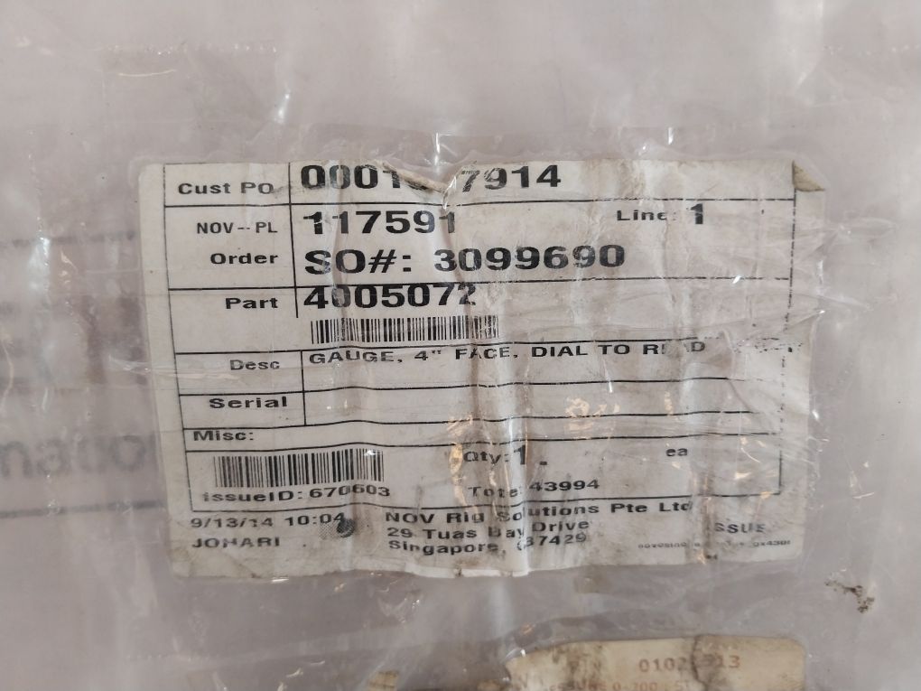 Mc Daniel Efpb Pressure Gauge 0-200 Psi 4005072