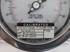 Mc Daniel Efpb Pressure Gauge 0-200 Psi 4005072