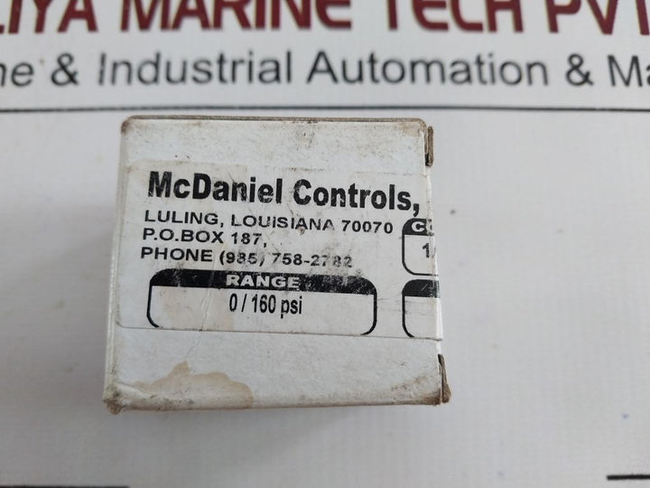 Mcdaniel Controls R8El Pressure Gauge 1/8”Npt 0/160 Psi