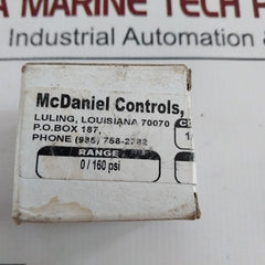 Mcdaniel Controls R8El Pressure Gauge 1/8”Npt 0/160 Psi