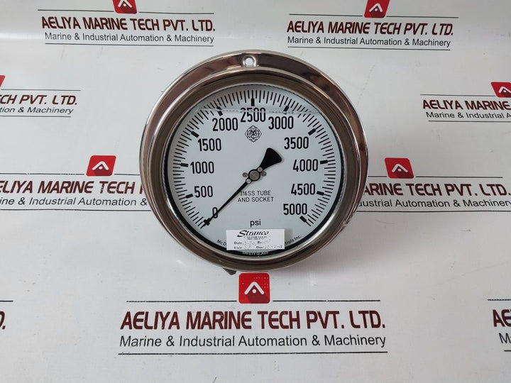 Mcdaniel Controls 316Ss Tube And Socket 0-5000 Psi Pressure Gauge