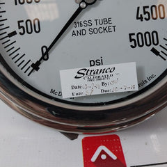 Mcdaniel Controls 316Ss Tube And Socket 0-5000 Psi Pressure Gauge
