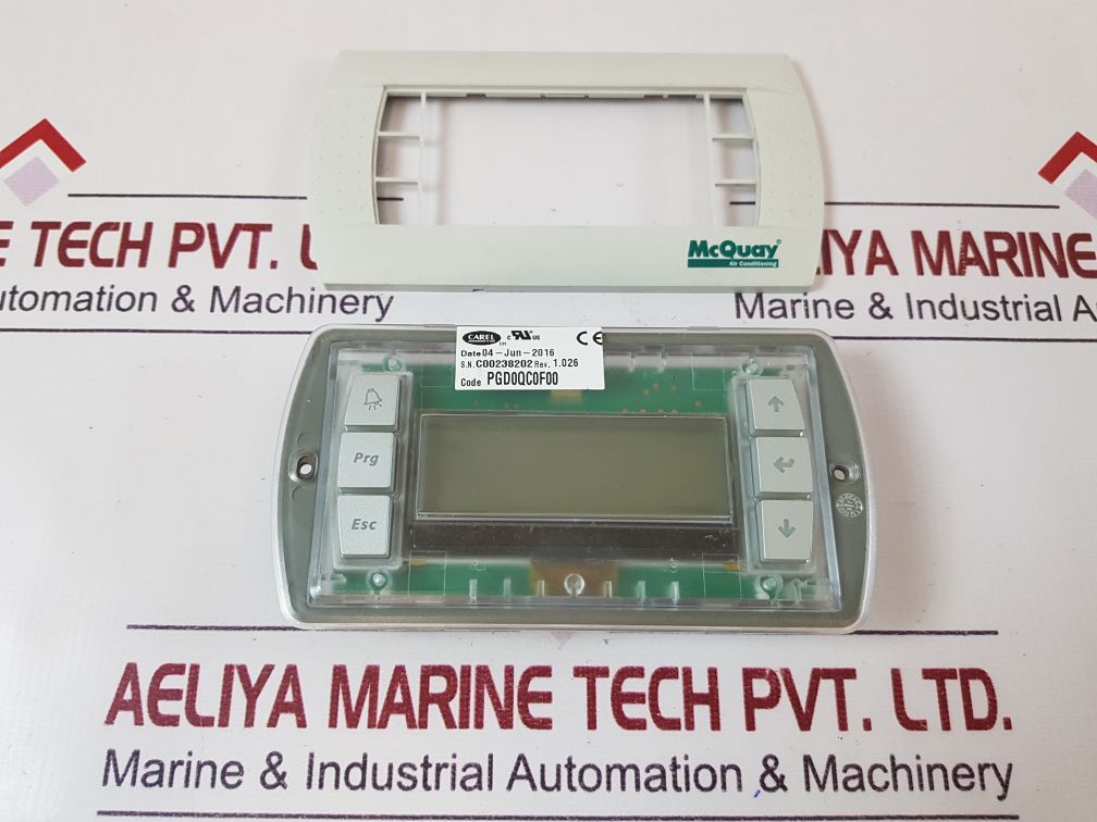 Mcquay pgd0qc0f00 rev 1.026 air conditioning operation panel

